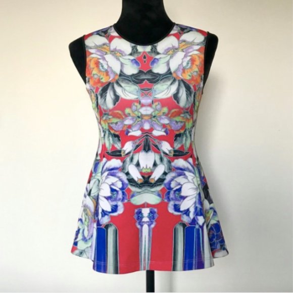 Clover Canyon 'Flower Tracers' Peplum Blouse (XS) - Picture 8 of 8